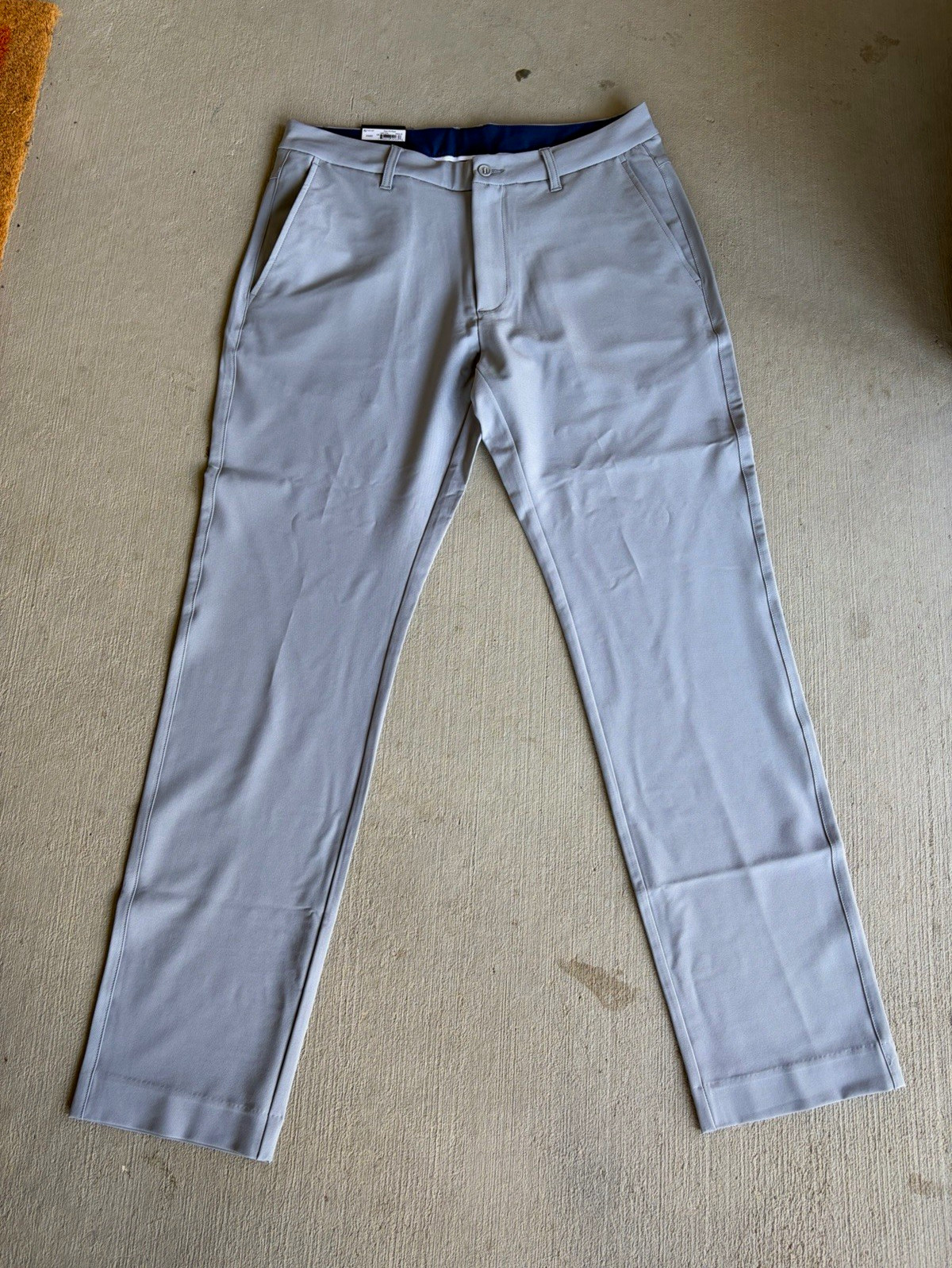 FootJoy Tour Fit Pant Mens 35x30 Slim Gray Golf Flat Front Straight Pockets FootJoy Tour Fit Pant Mens 35x30 Slim Gray Golf Flat Front Straight Pockets