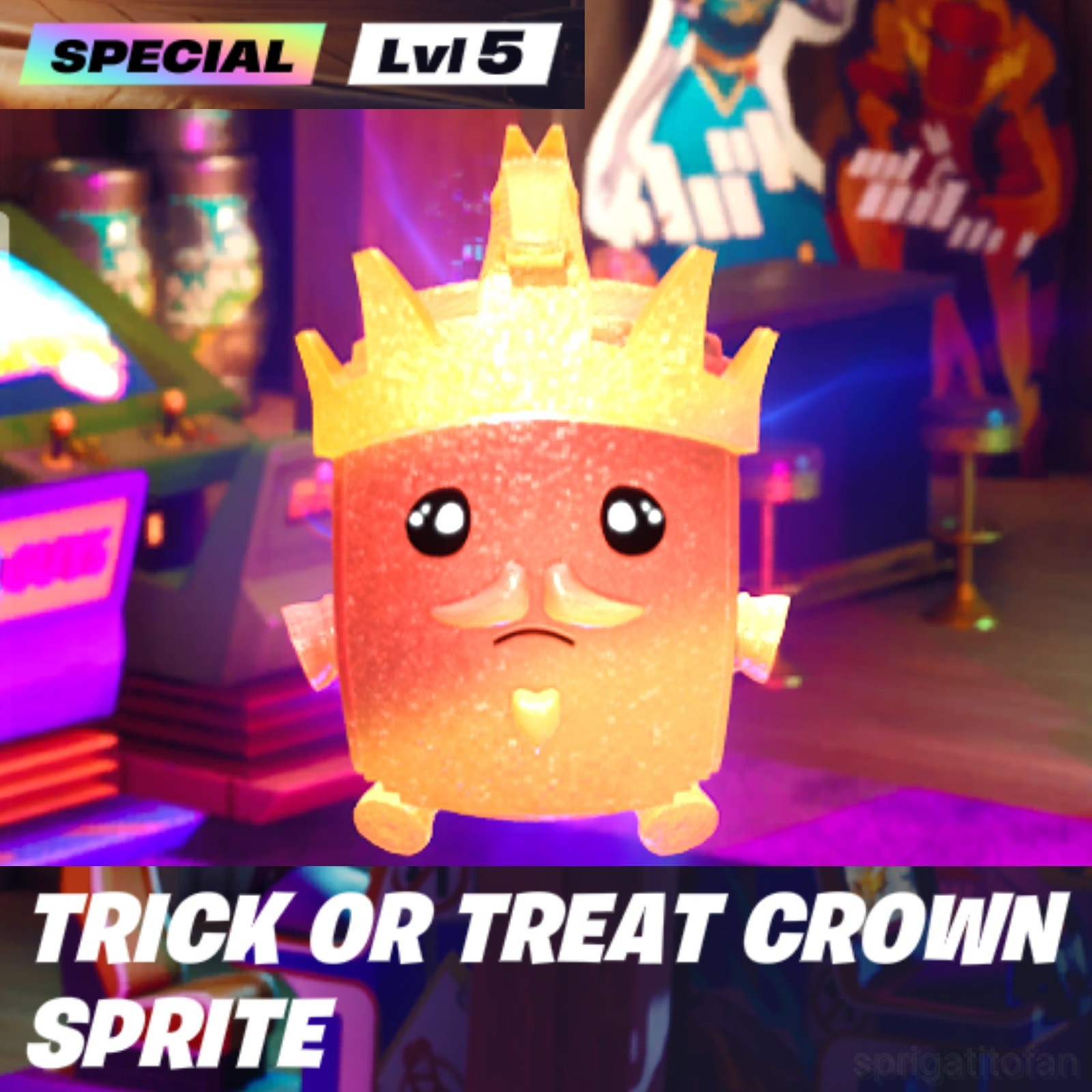 MAX LEVEL Trick or Treat Crown Sprite MASTERED Fortnite