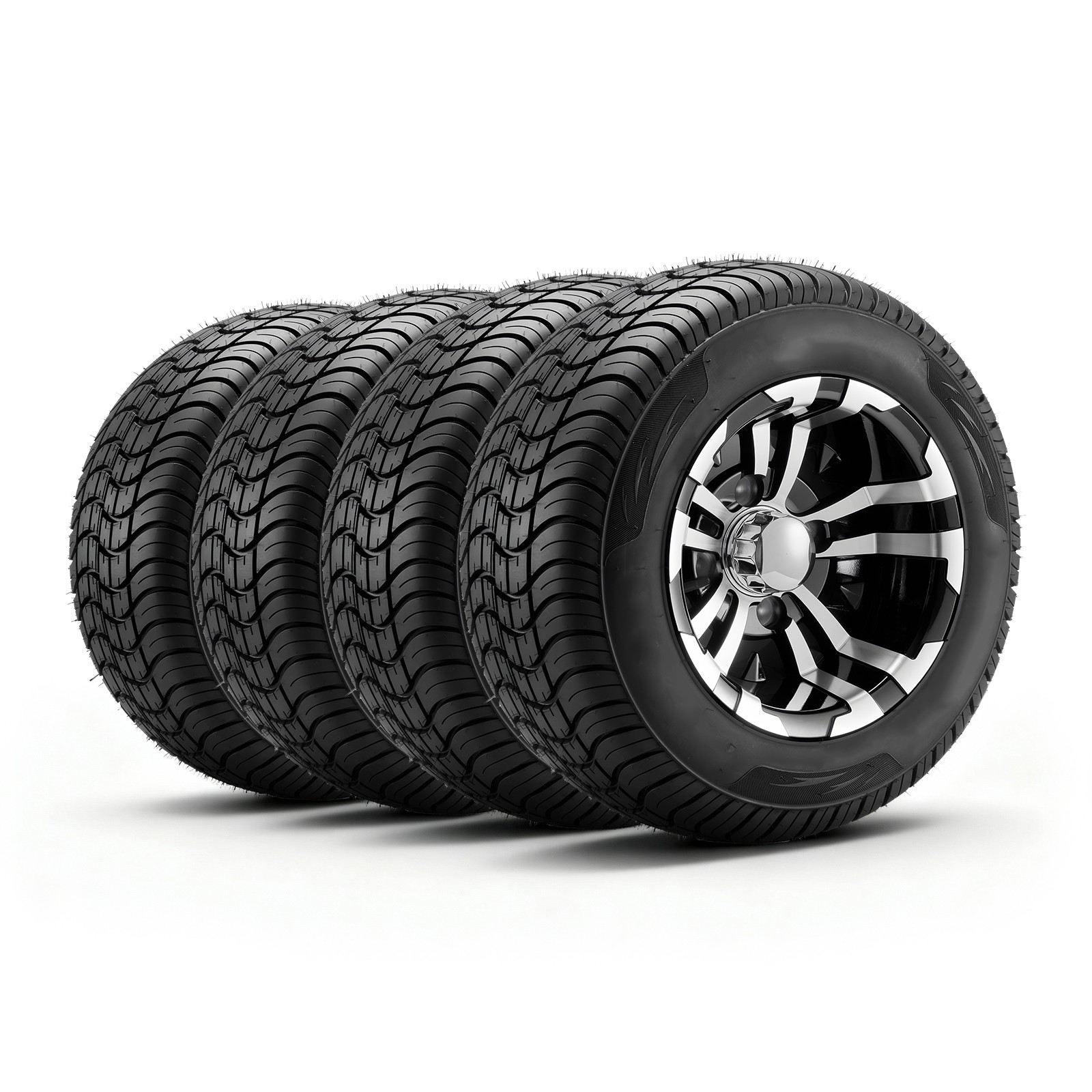 Uimoso Golf Cart Wheels & Tires Set of 4 10