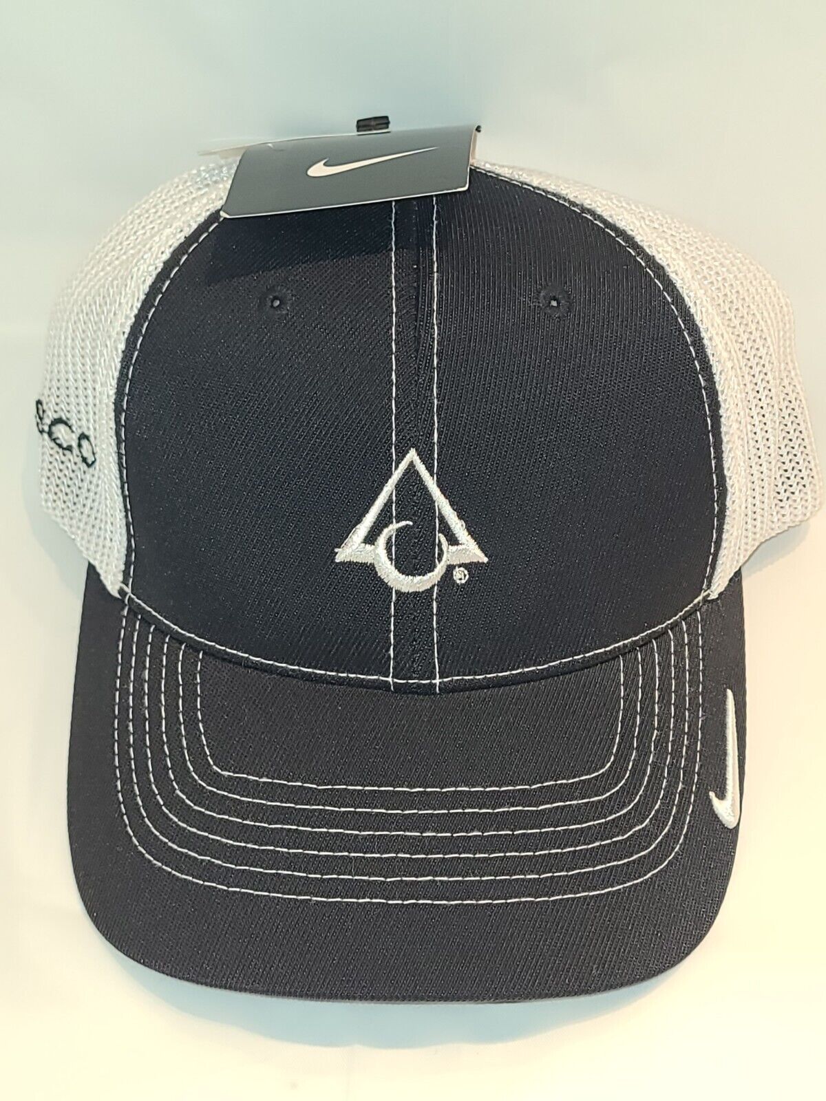 Nike Prasco Golf Trucker Mesh Adjustable Snapback Hat Cap Unisex White Black
