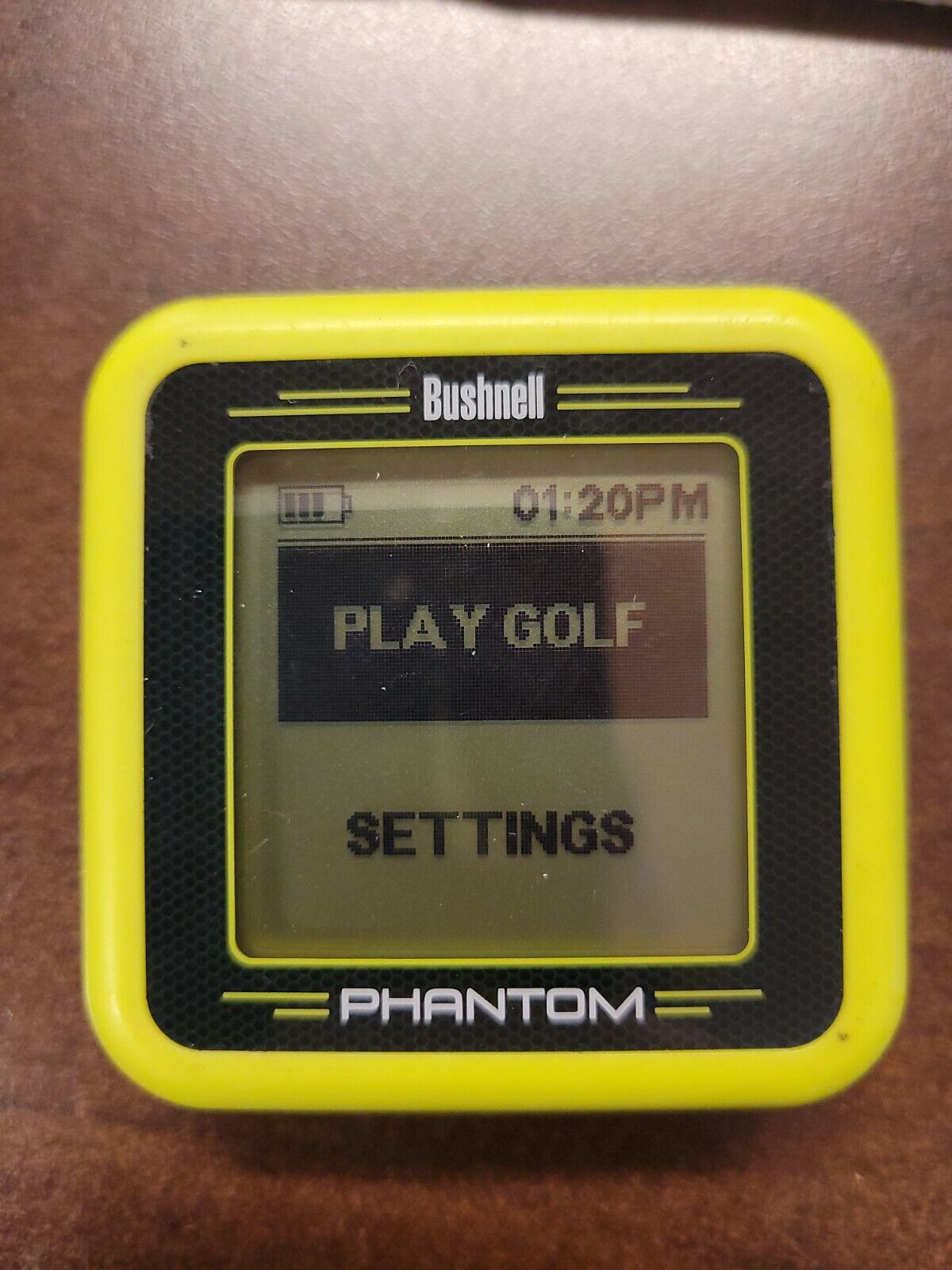 Bushnell Phantom 1 Golf GPS Rangefinder - Yellow / Green Good Condition 