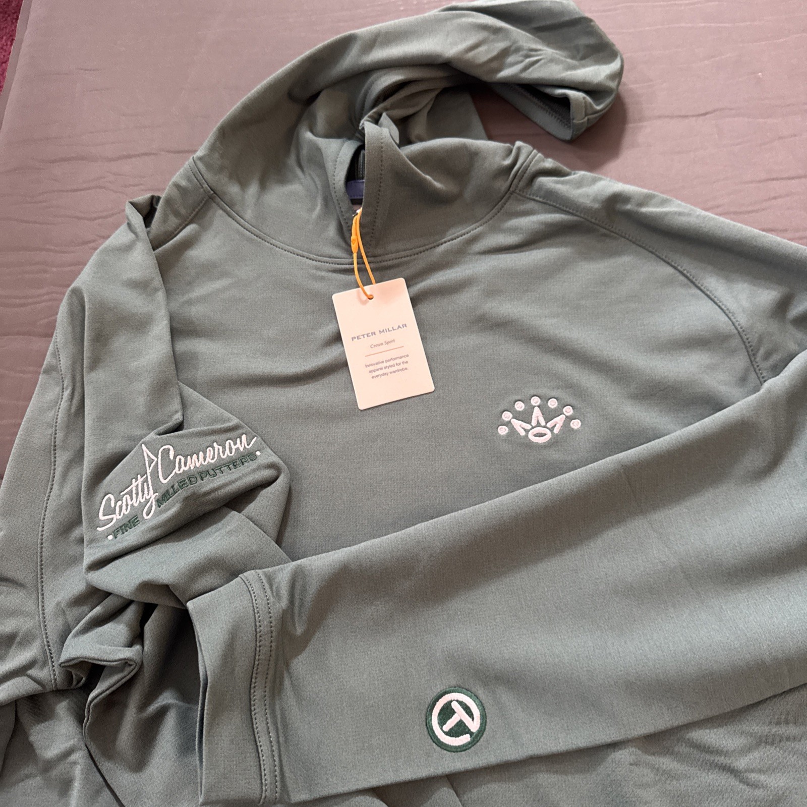 Scotty Cameron Gallery Hoodie / Peter Millar Pine Performance / Crown logo / M Scotty Cameron Gallery Hoodie / Peter Millar Pine Performance / Crown logo / M
