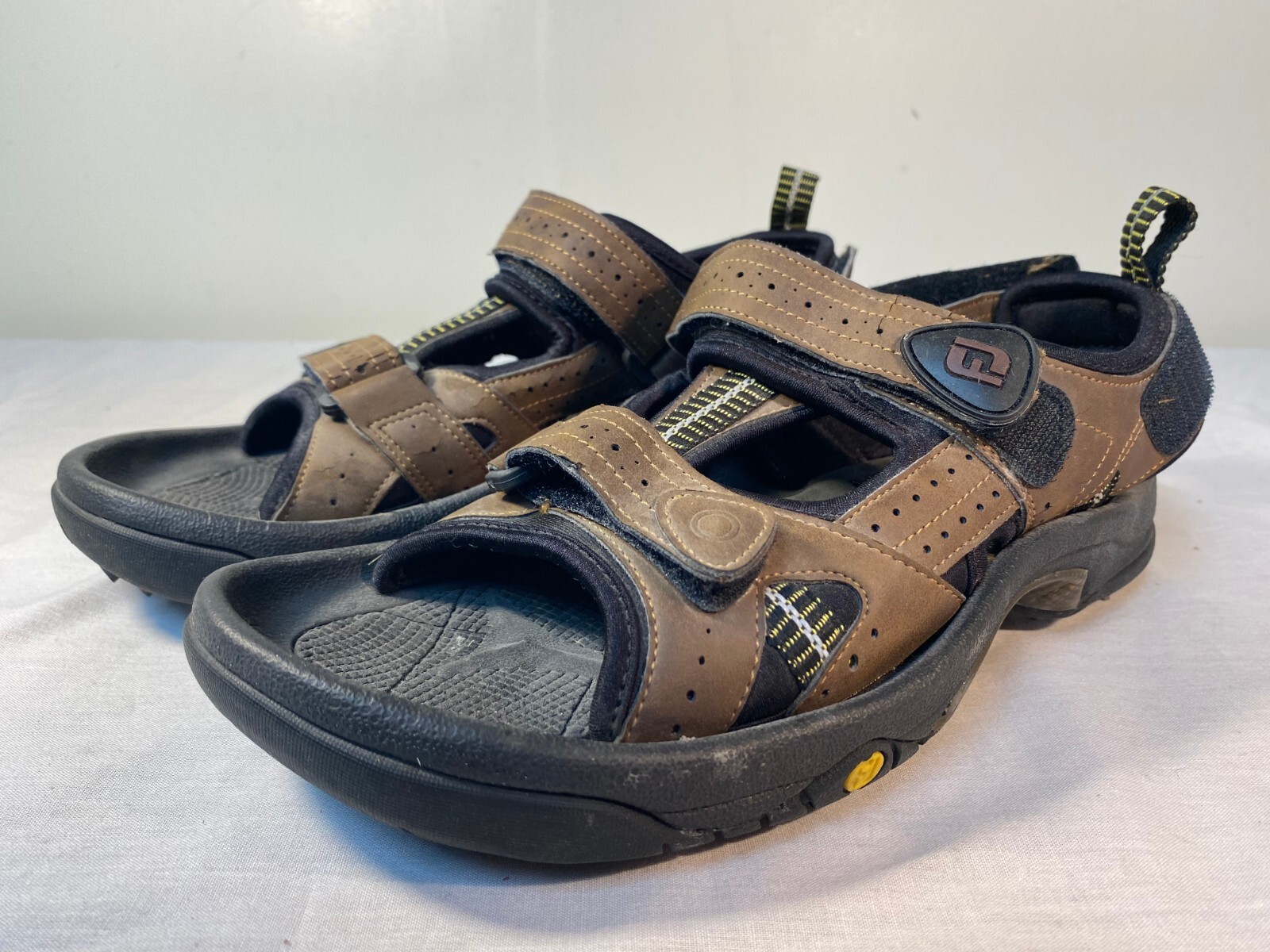 Footjoy Cooljoys Golf Sandals Men\'s Brown 45607 - US 8