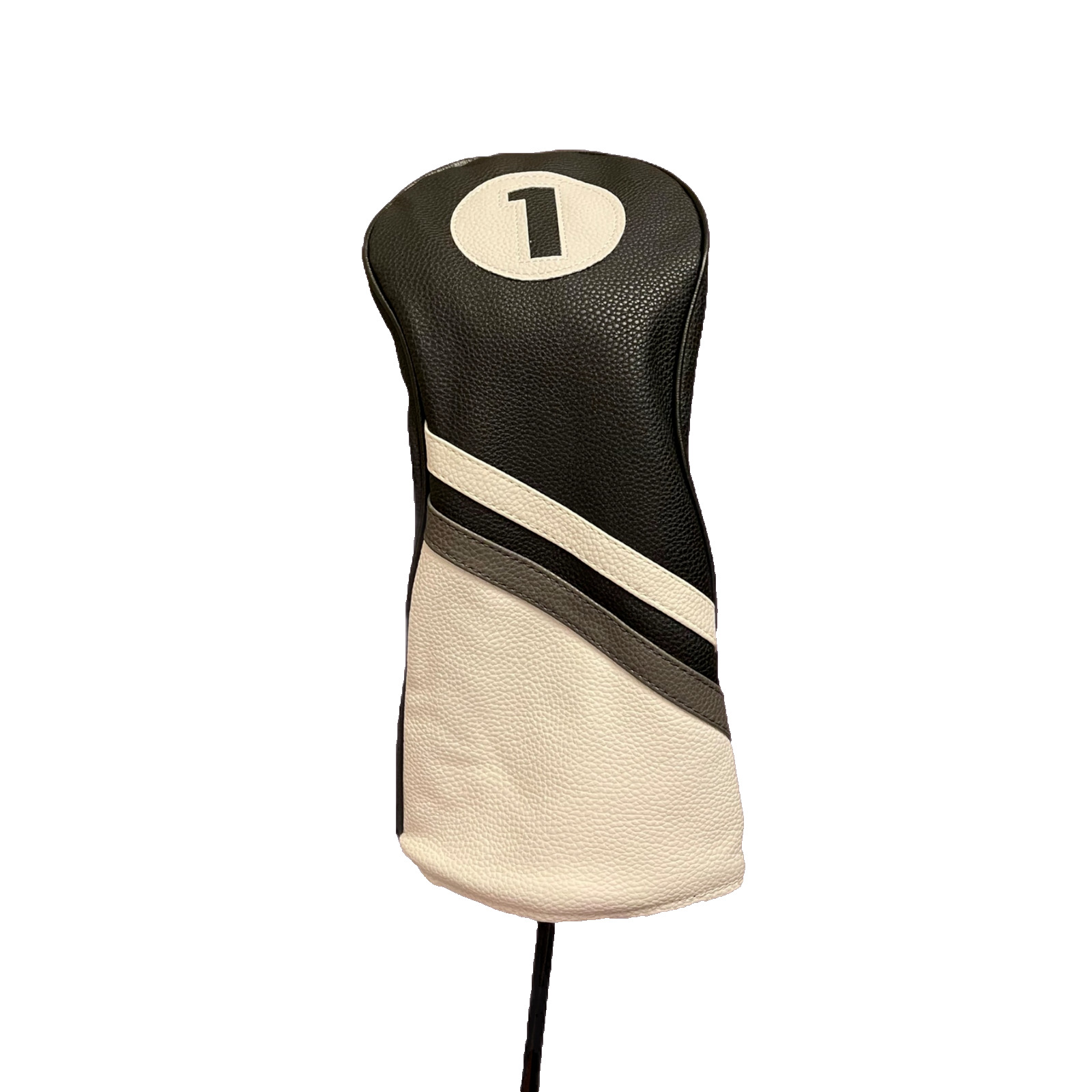 Grey and Black Driver Golf Headcover. Fits All Driver Sizes