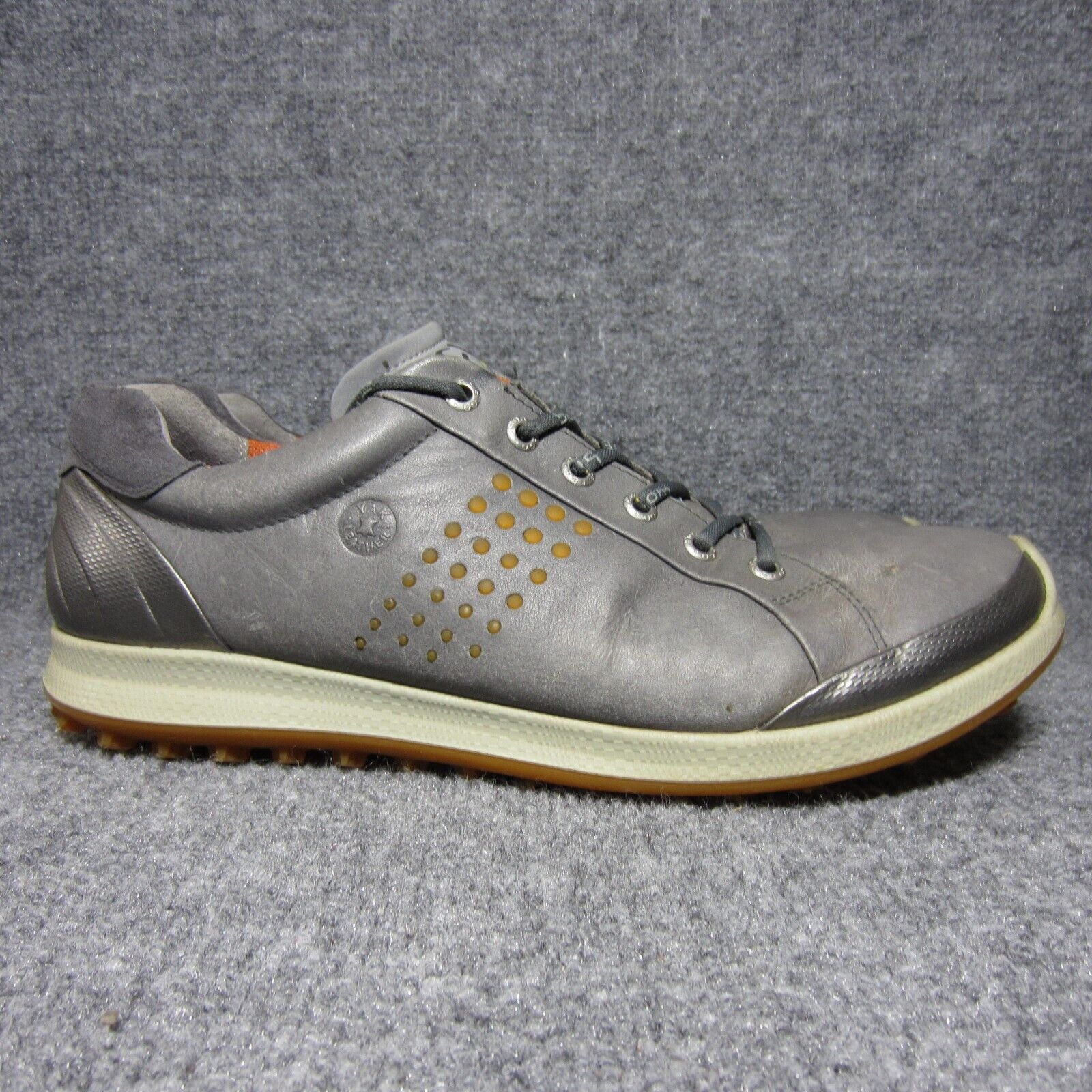 Ecco Yak Leather Spikeless Golf Shoes Mens Size 43 US 9-9.5 Gray