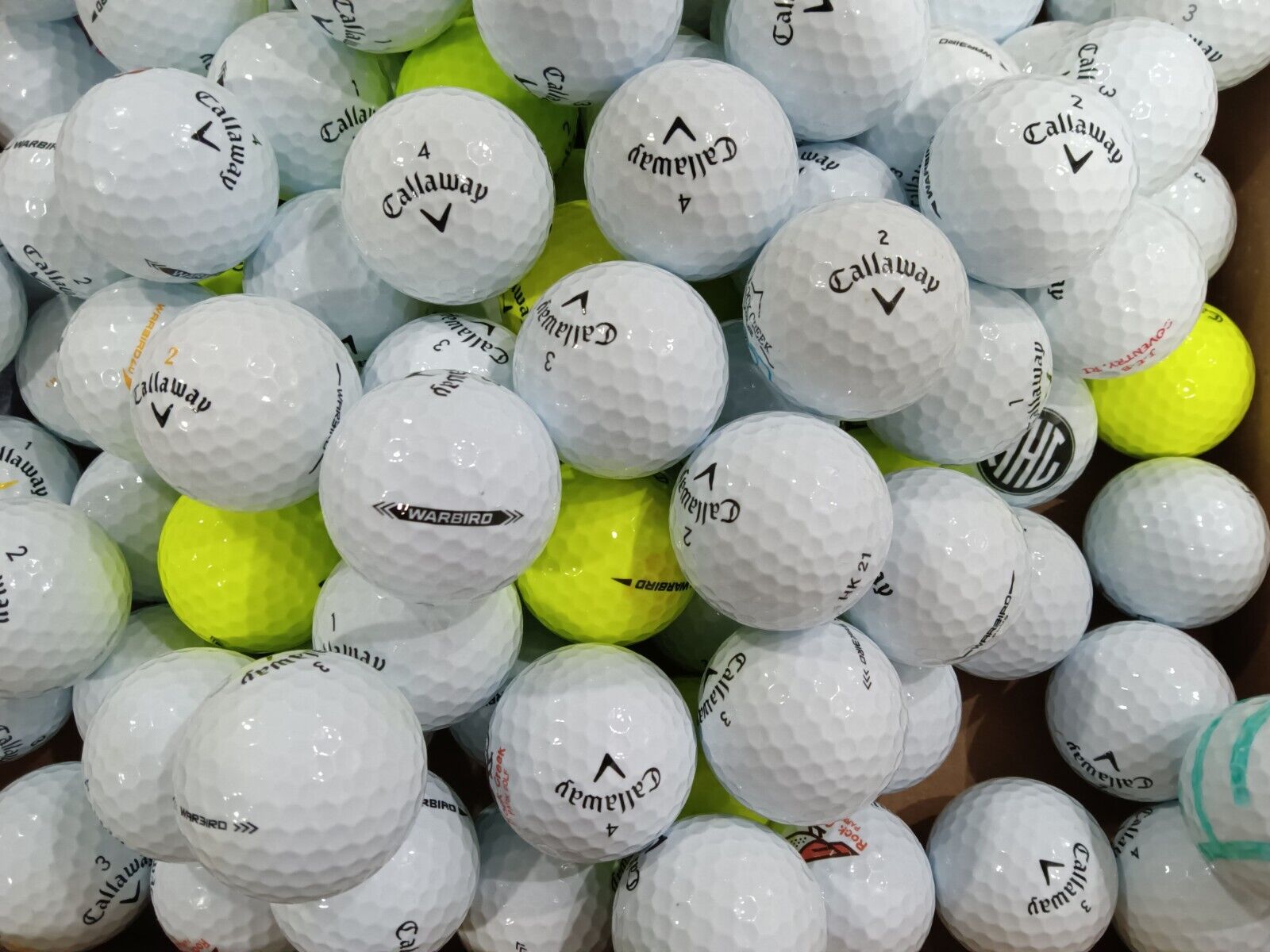 50 Used Callaway Warbird Balls in Excellent Condition 