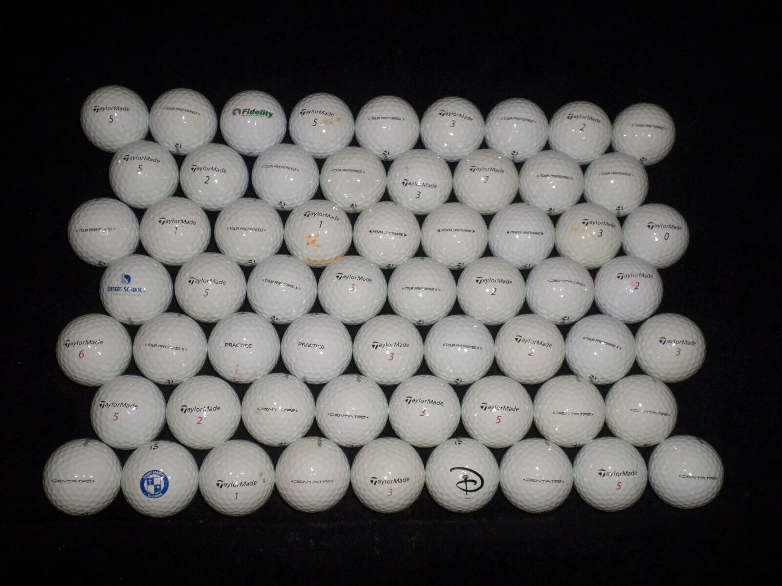 60 Taylormade Tour Preferred/Tour Preferred X/ Penta TP5.... Golf Balls