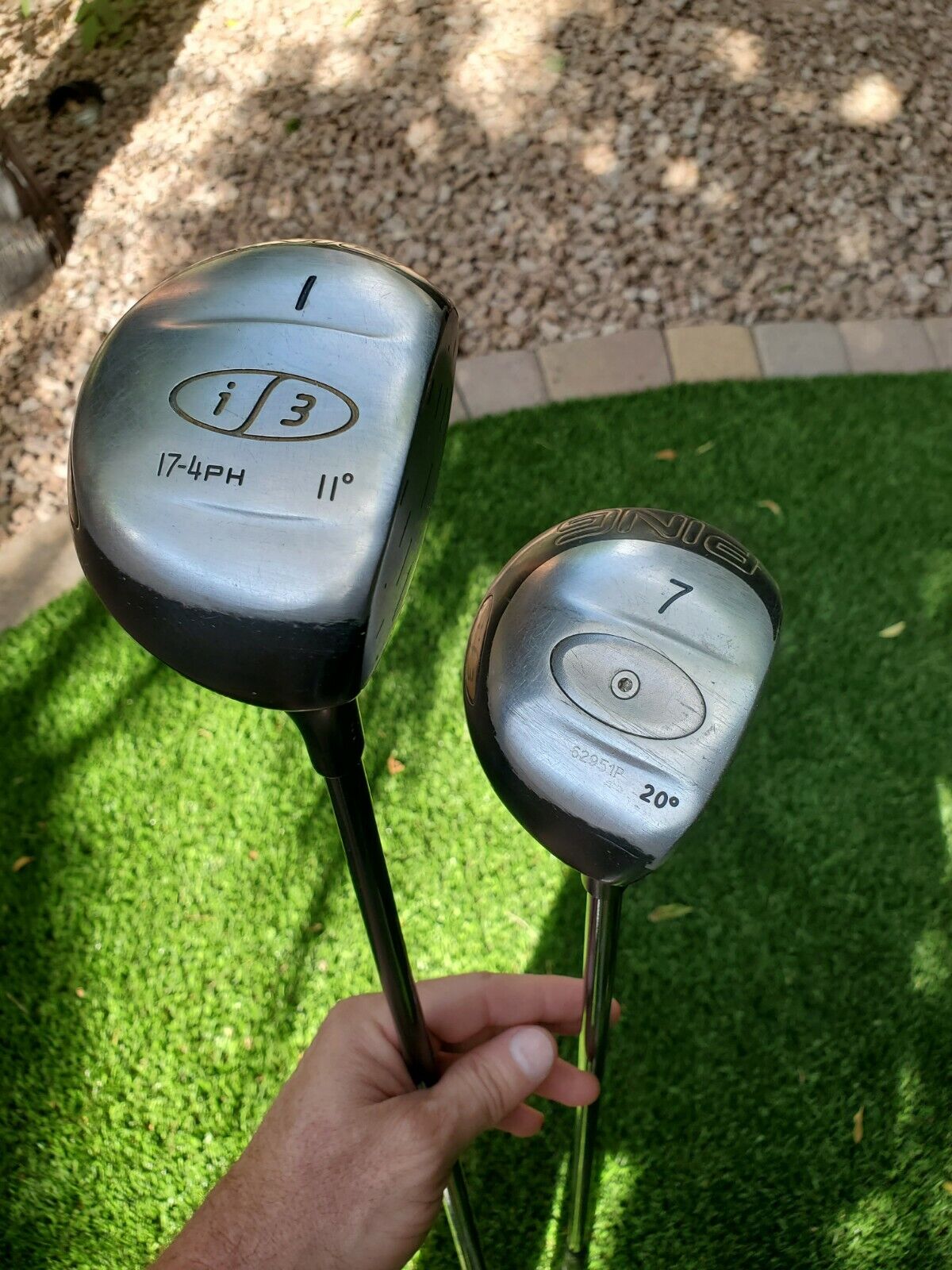Ping I3 - 1 & 7 Woods - Two clubs - Right Regular Aldila Graphite - GREAT