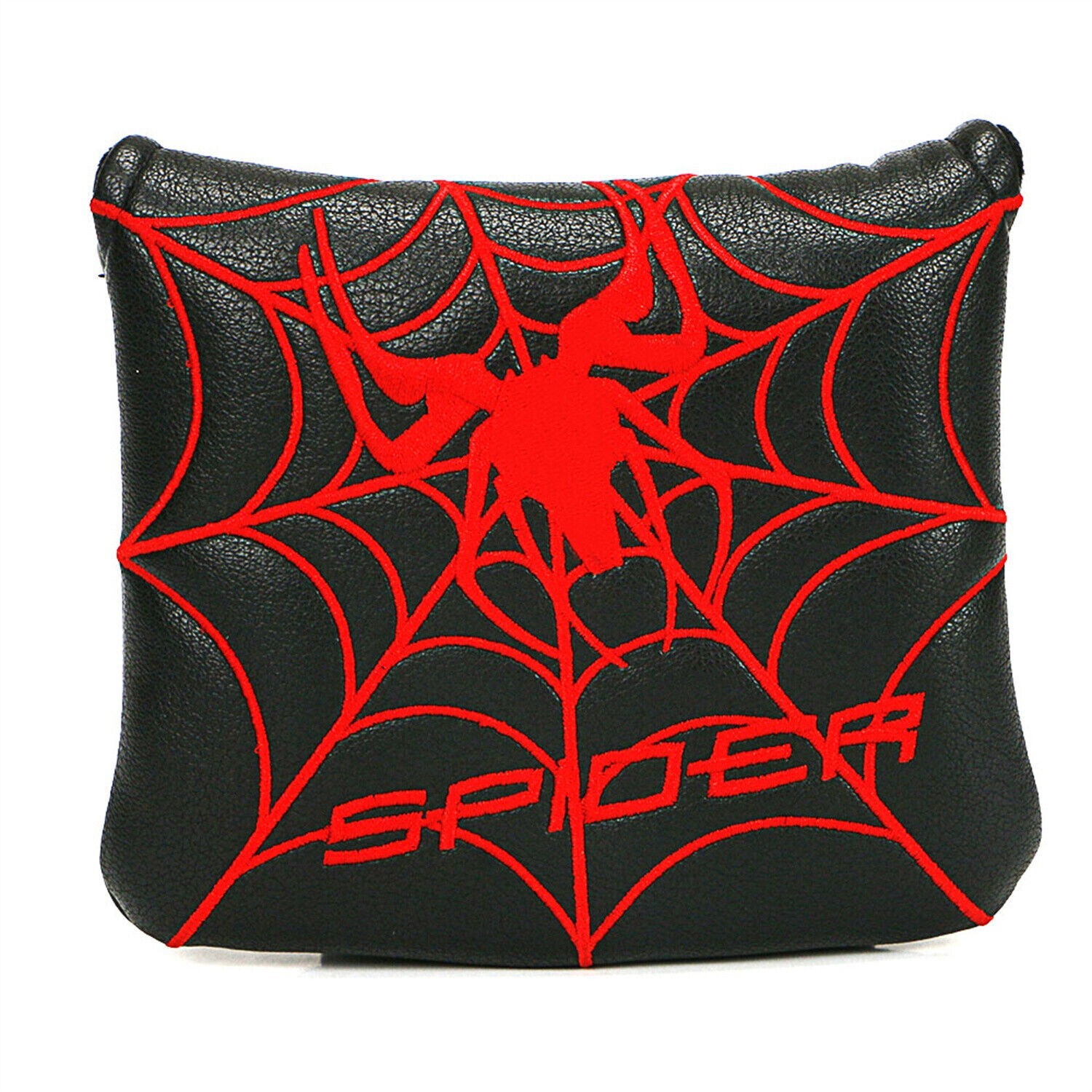 Black/Red Spider Web Golf Sqaure Mallet Putter Headcover Magnet Cover US Shiping Black/Red Spider Web Golf Sqaure Mallet Putter Headcover Magnet Cover US Shiping