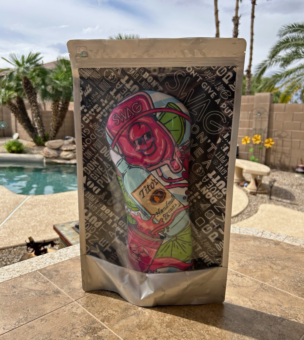 SWAG X TITO’S Transfusion RARE Embroidered Driver Head Cover NEW in Packaging SWAG X TITO’S Transfusion RARE Embroidered Driver Head Cover NEW in Packaging