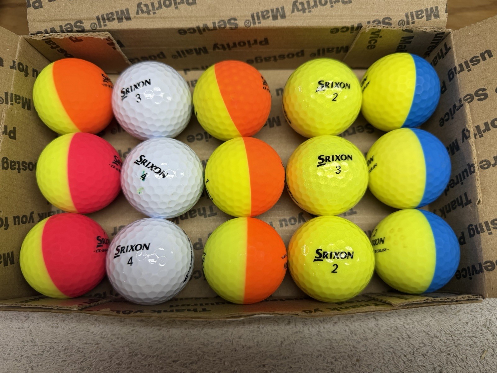 15 SRIXON Q Star Tour Golf Balls—AAAAA 15 SRIXON Q Star Tour Golf Balls—AAAAA
