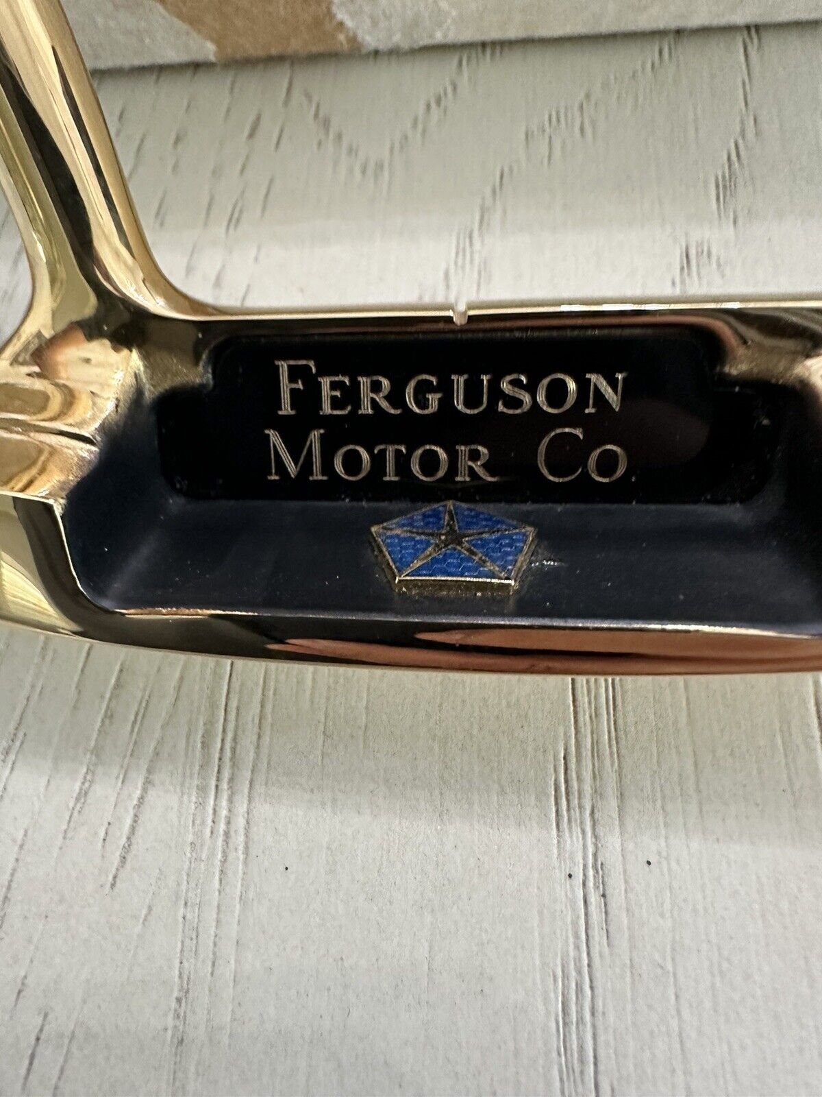 Vintage Chrysler - Ferguson Motor Co Gold Plated Putter RH