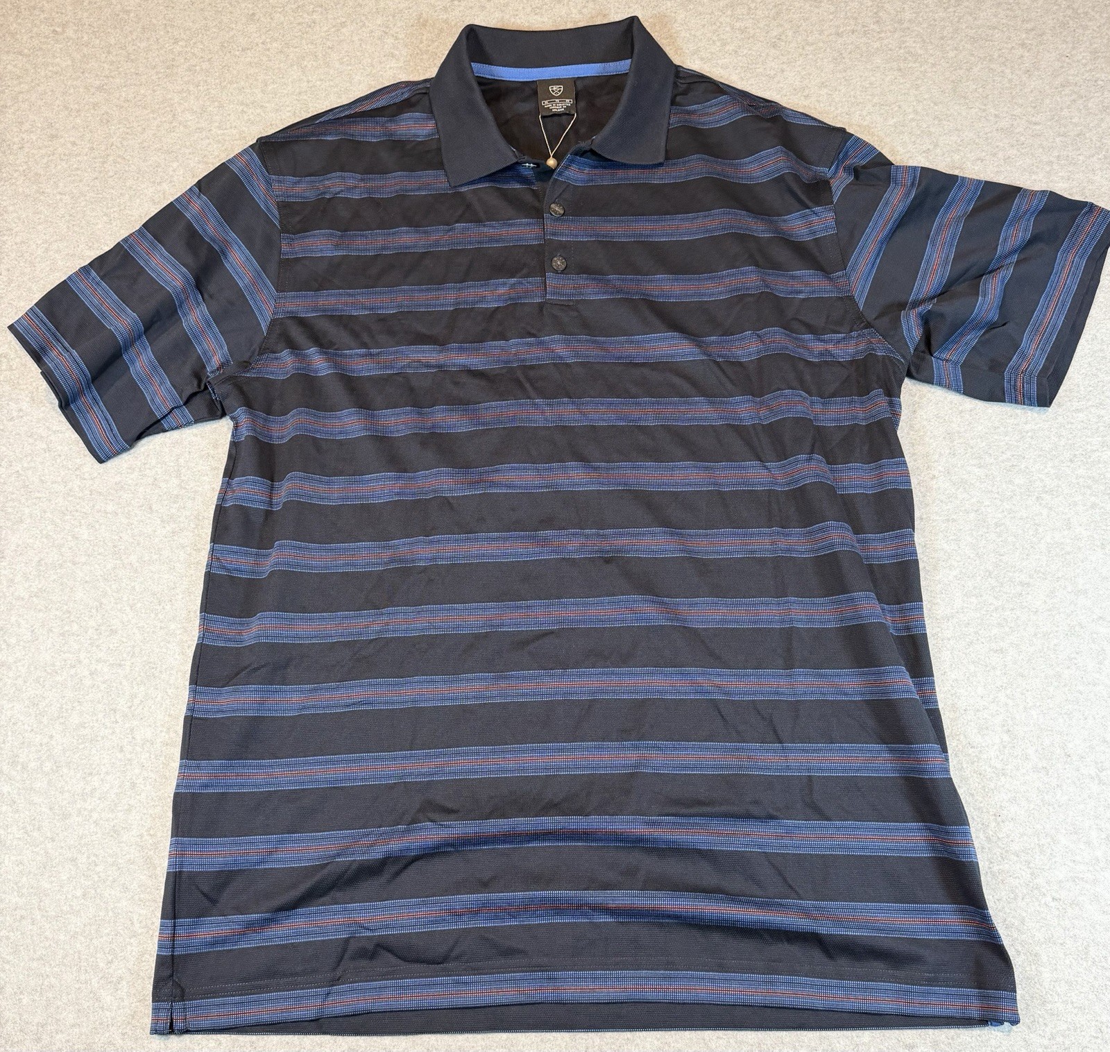 Men\'s Nike Golf Striped Polo Shirt New With Tags Size XL Men\'s Nike Golf Striped Polo Shirt New With Tags Size XL