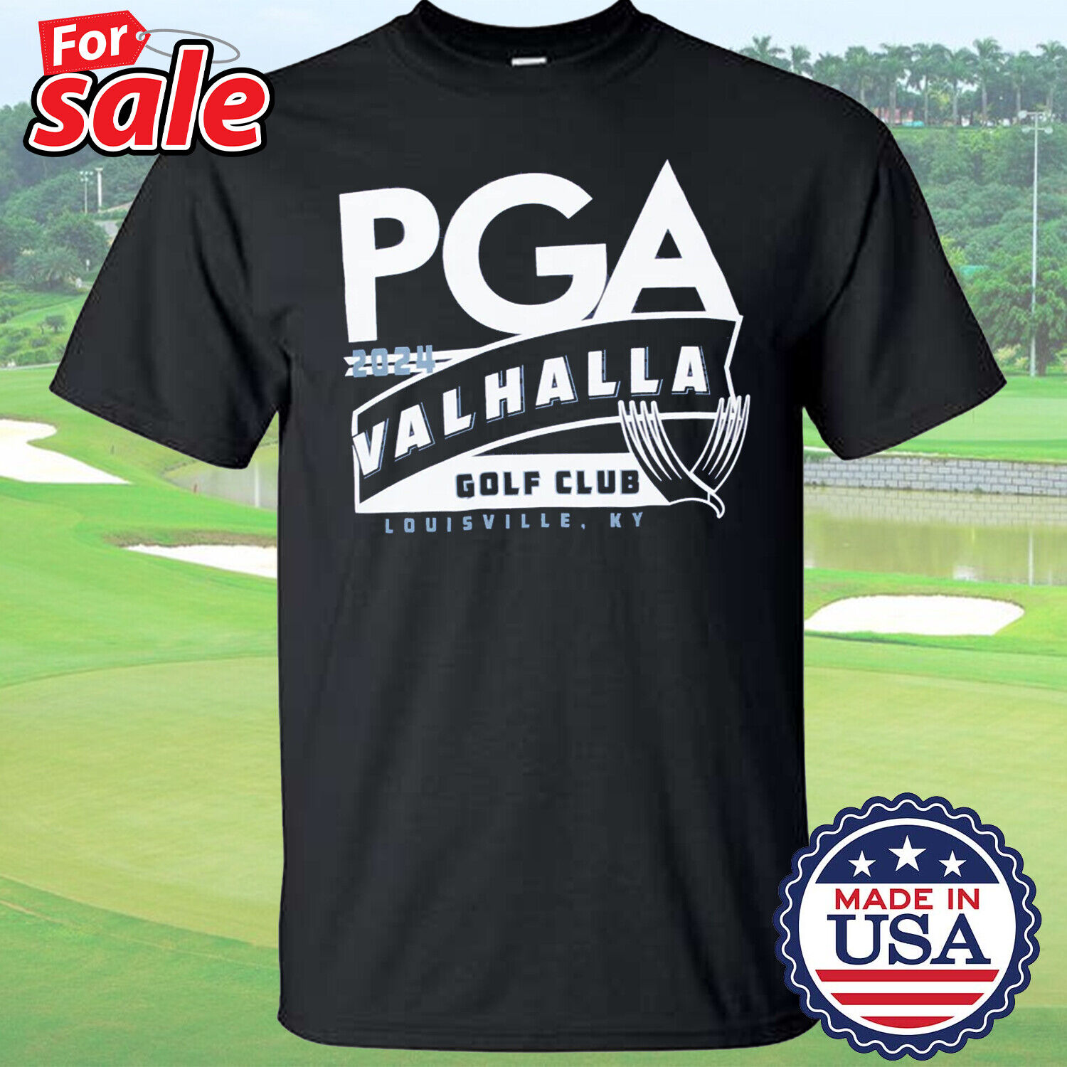 2024 PGA Championship Valhalla L0go Special Design T-Shirt Gift Unisex Fan S-3XL