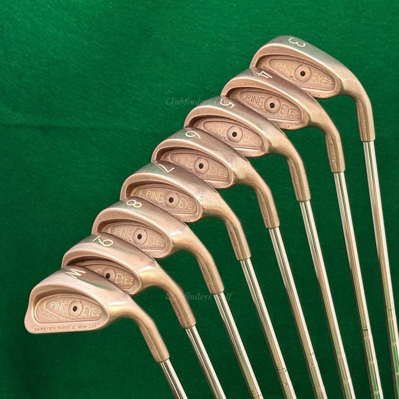 Ping Eye 2 Black Dot 3-PW Iron Set Karsten ZZ-Lite Steel Stiff