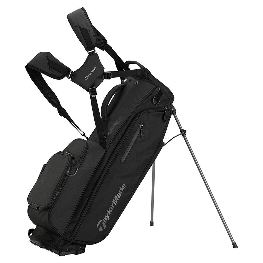 TaylorMade FlexTech Stand Bag Black Golf Stand Carry Bag Lightweight