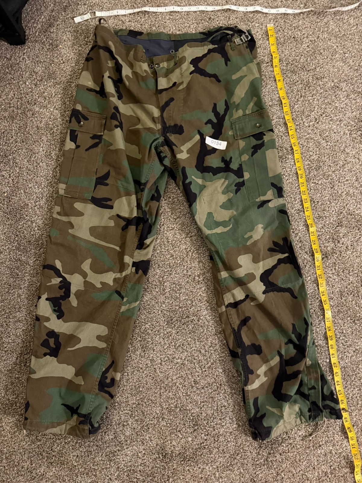 US Military Woodland Camo Chemical Protective Pants Large 38-40x30 Cargo US Military Woodland Camo Chemical Protective Pants Large 38-40x30 Cargo