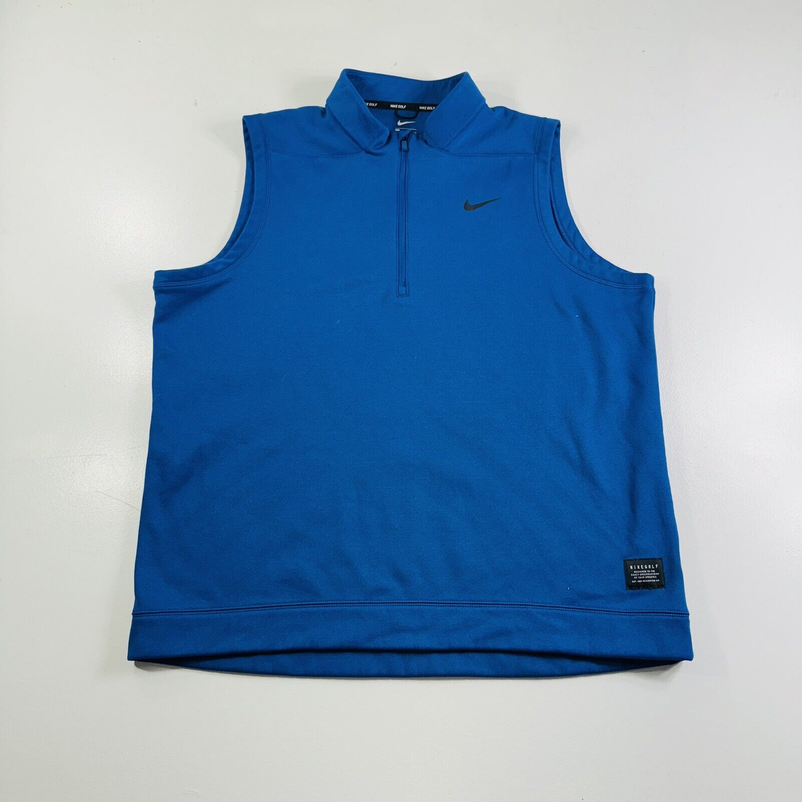 Nike Golf Full Zip Sweater Vest Blue Men’s Size XL
