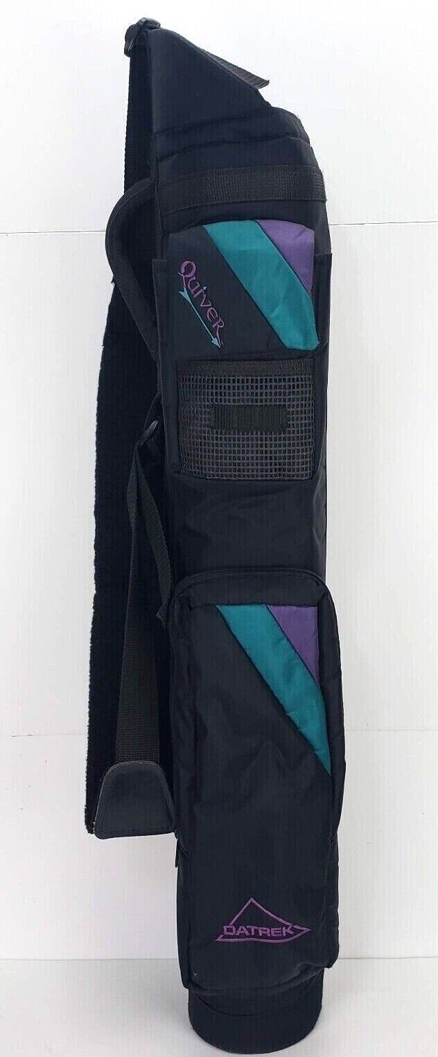 Datrek Quiver Small Lightweight Carry Golf Club Bag Black Green & Purple 36