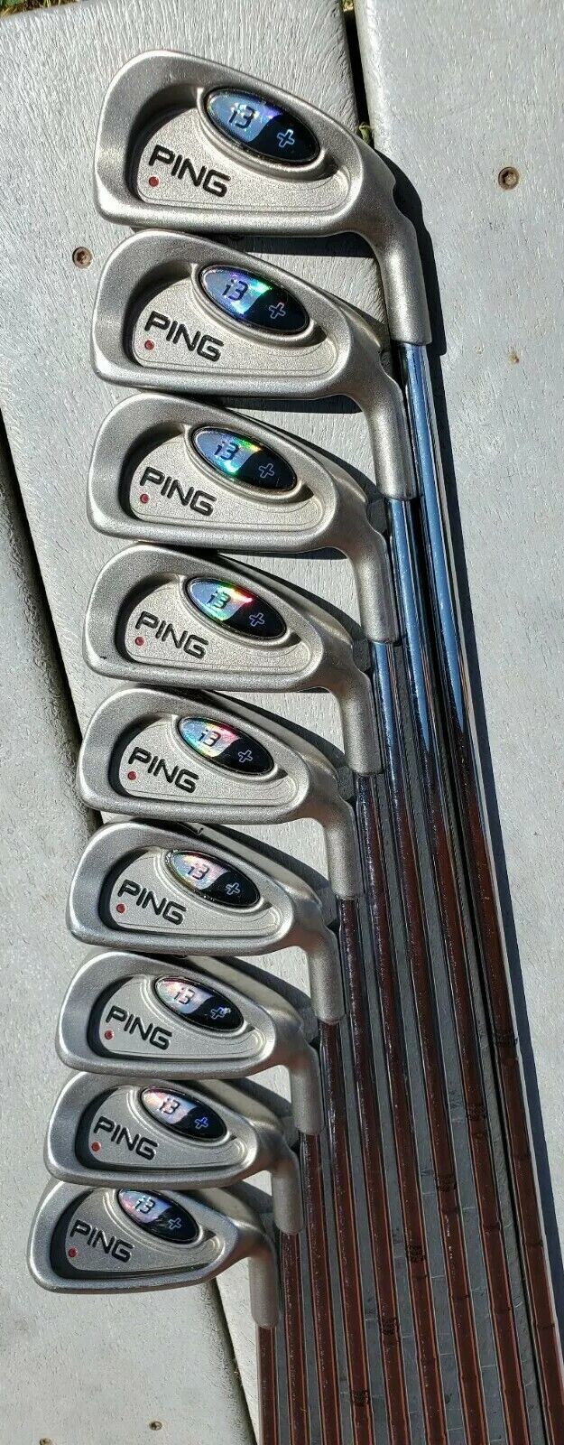Ping i3 + Red Dot 2-9 Irons & Wedge Set True Temper Dynamic Gold S300 Plus EUC