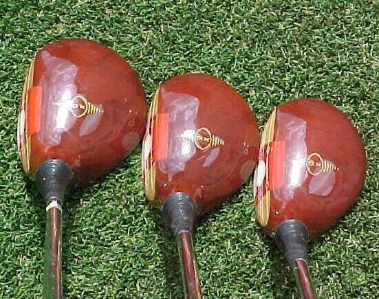 PERSIMMON Macgregor DX2W Golf Clubs RH Woods Set Refinished Driver 3 4 New Grips