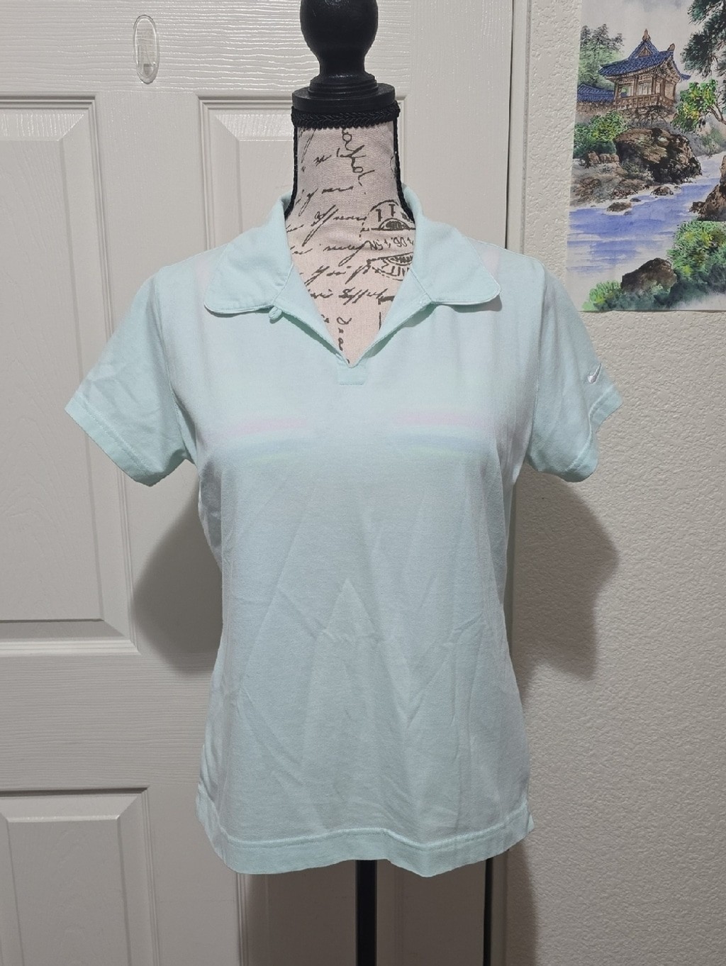 Nike Golf Womens Sea Green Dri-FIT Short Sleeve Polo Shirt Small 4-6 Nike Golf Womens Sea Green Dri-FIT Short Sleeve Polo Shirt Small 4-6