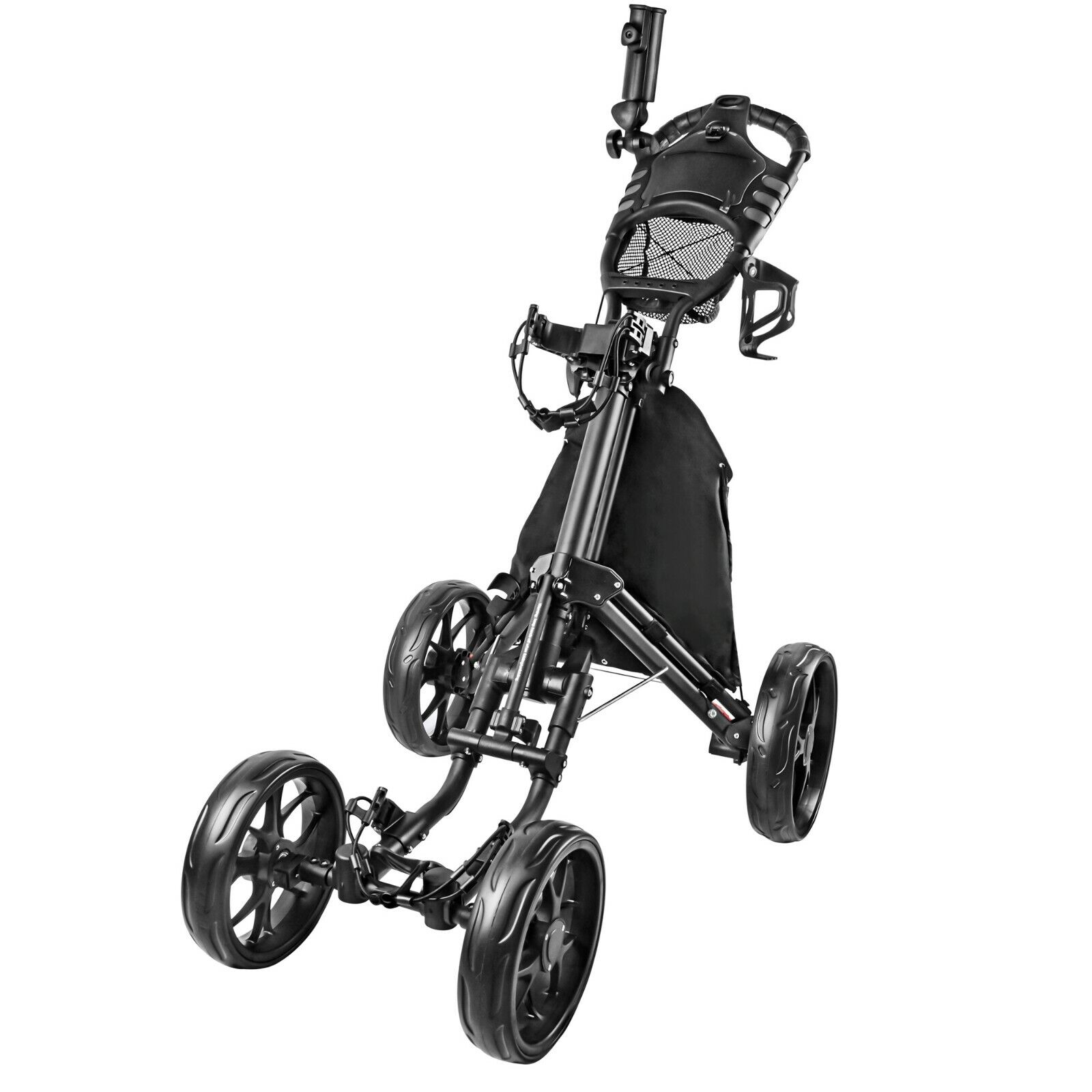 BOBOPRO Golf Push Cart, Golf Cart for Golf Club 4 Wheel Folding Golf Push Carts
