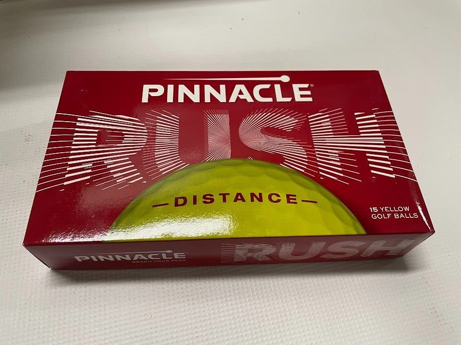 NEW Pinnacle Distance Rush Golf Balls Yellow Set Of 15
