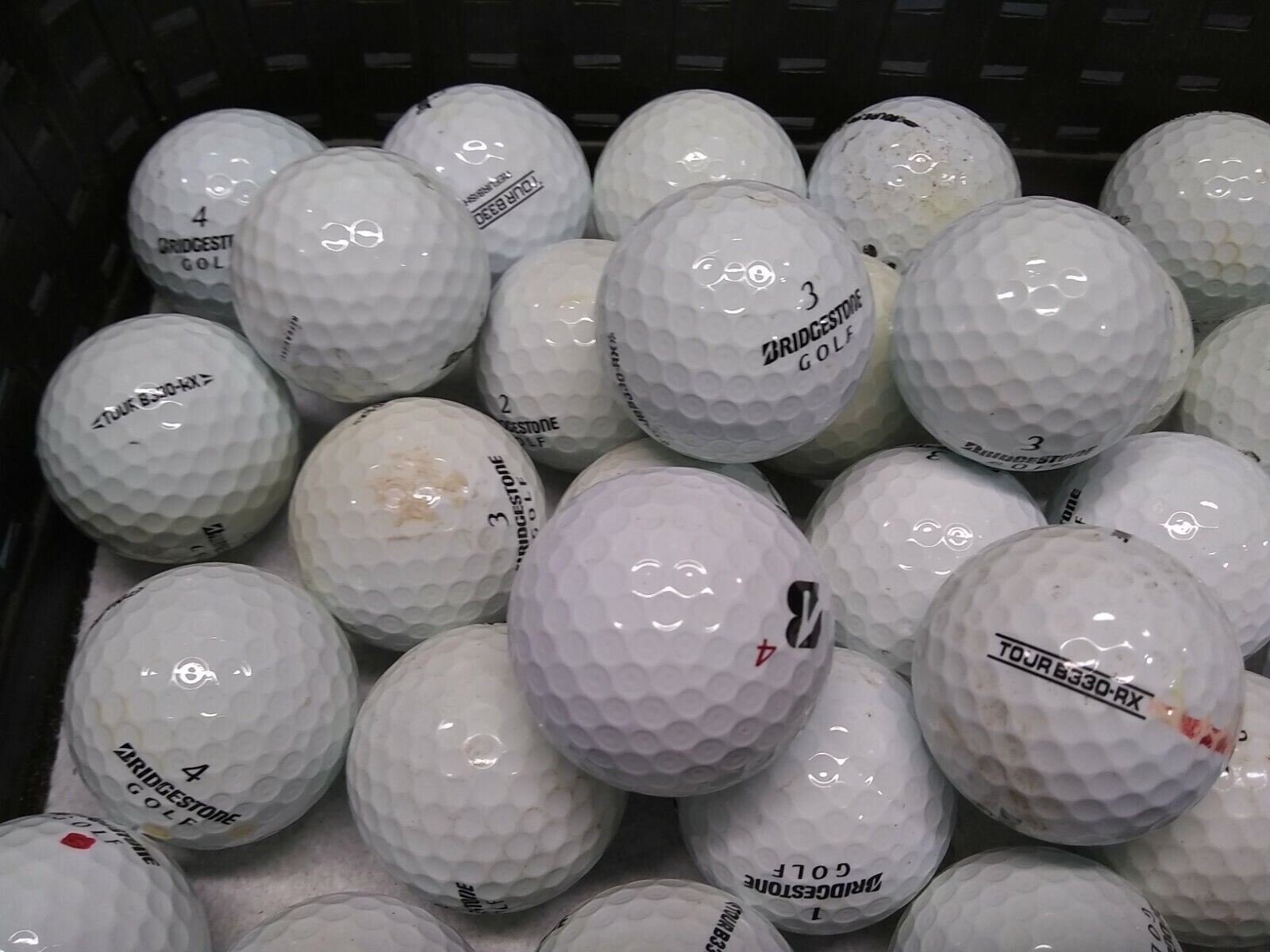 Bridgestone Tour B330 RX Golf Balls - White - 50 Golf Balls - 3A/4A condition