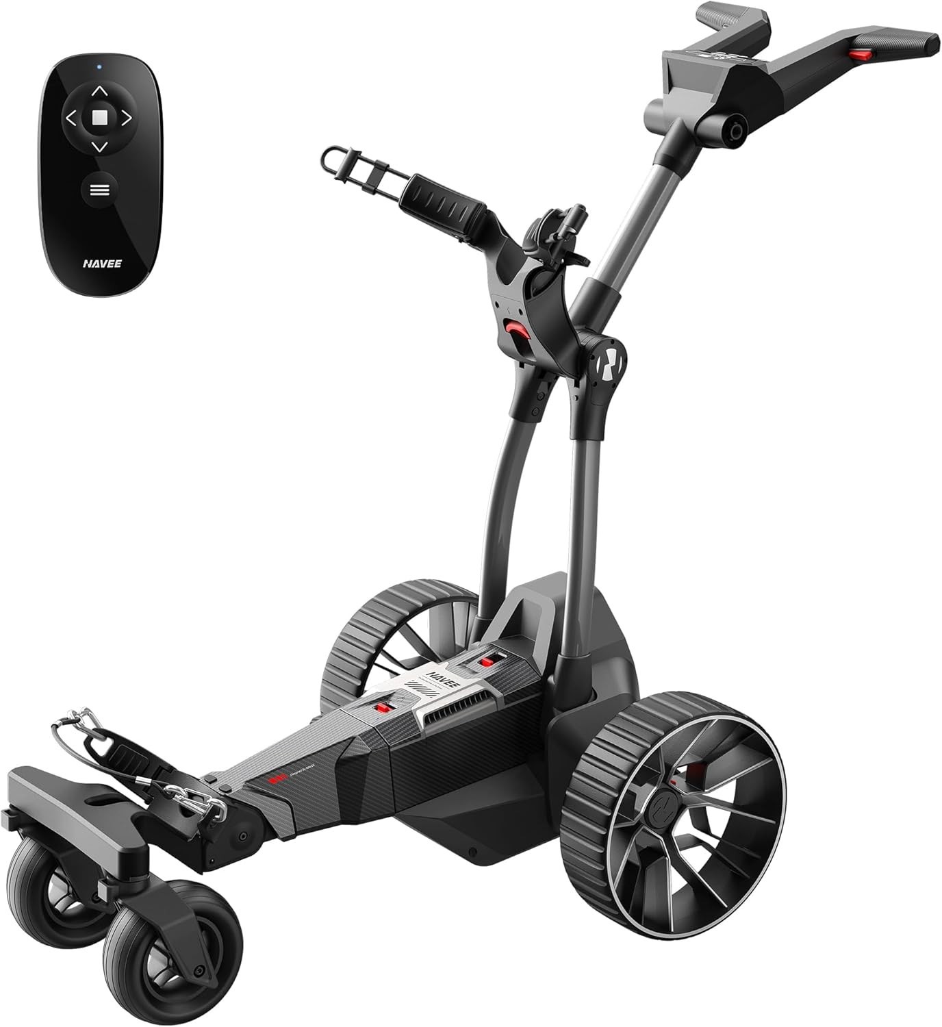 NAVEE Birdie 3 Electric Golf Push Cart Trolley Remote Control,36 Holes-Open Box