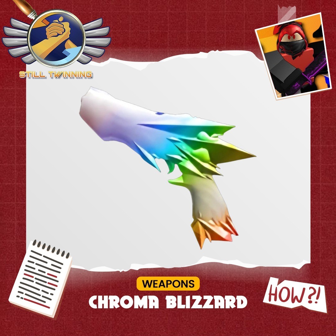 Chroma Blizzard MM2 Murder Mystery 2 Roblox Chroma Gun Fast Delivery