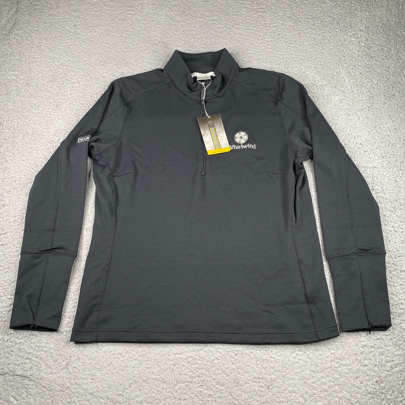 Nike Golf 1/4 Zip Pullover Womens XL Balck Sphere Dry Long Sleeve NEW NWT Nike Golf 1/4 Zip Pullover Womens XL Balck Sphere Dry Long Sleeve NEW NWT