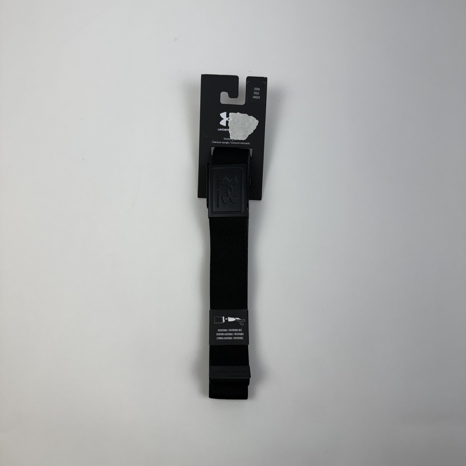 New Mens Under Armour UA Drive Stretch Webbing Black Golf Belts Size One Size New Mens Under Armour UA Drive Stretch Webbing Black Golf Belts Size One Size
