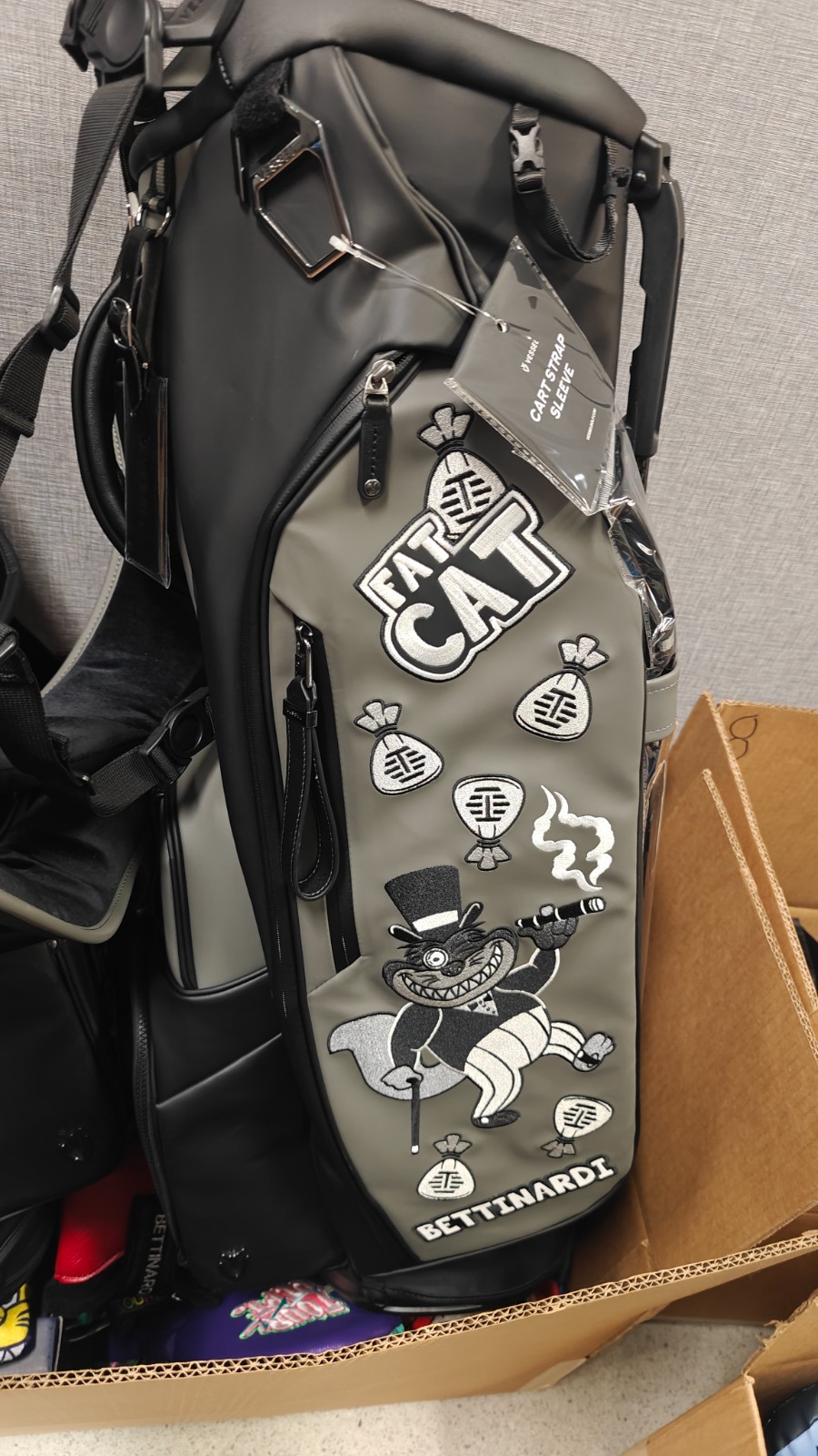 New Tour Issue Bettinardi tour department gangster cat vessel bag New Tour Issue Bettinardi tour department gangster cat vessel bag