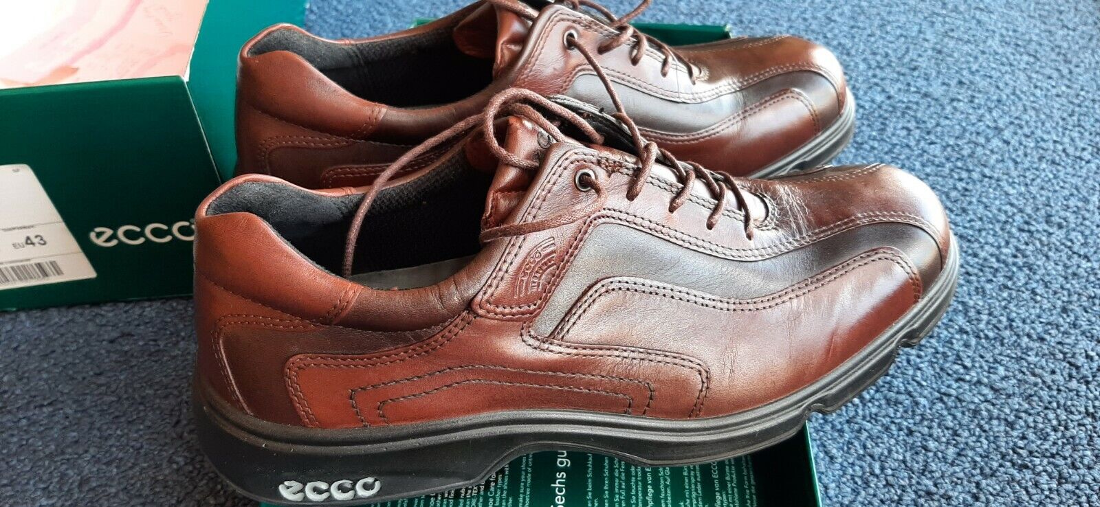 NEW ECCO TOUR HYBRID BISON/BROWN/ Men\'s Golf Shoes 43. USA size 9 - 9 1/2.  