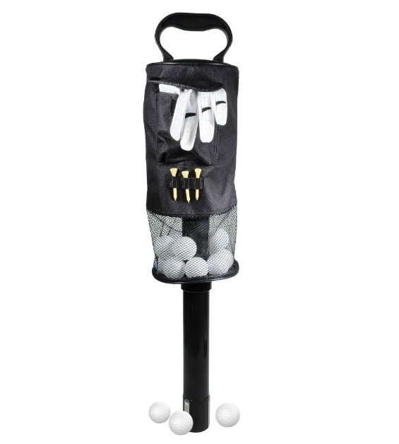 Portable Golf Ball Retriever with Detachable Aluminum, Shag Bag for Easy Pick Up