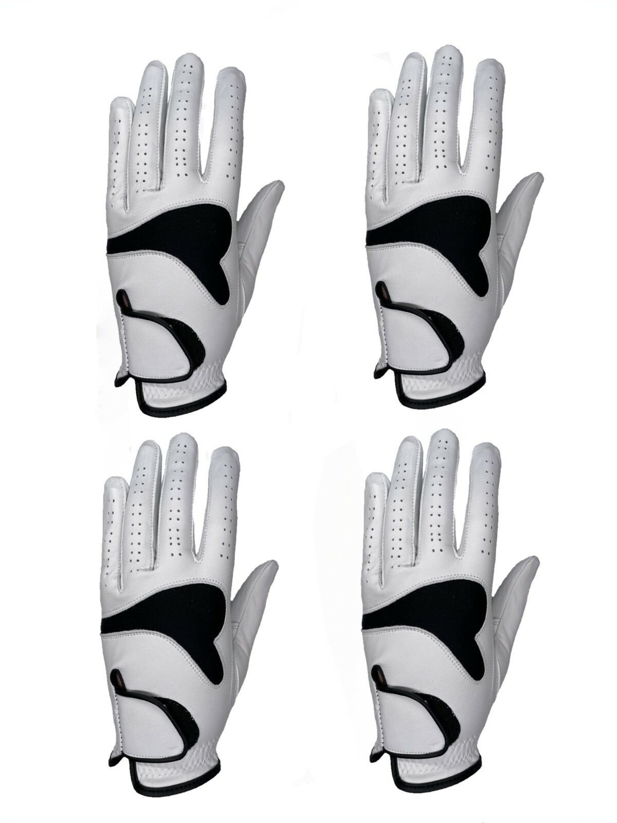 ***New*** (4) Mens All Cabretta Leather Golf Gloves (Left Hand) ***New*** (4) Mens All Cabretta Leather Golf Gloves (Left Hand)