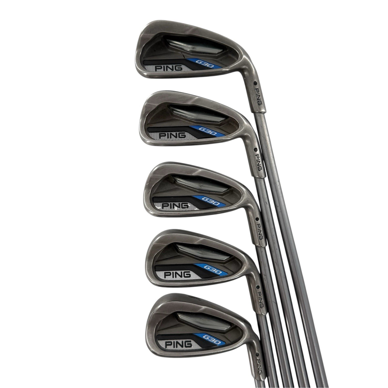 2014 PING G30 Black Dot Iron Set 6-Pw (+1/2”) RH Regular Flex TFC 419-R Graphite 2014 PING G30 Black Dot Iron Set 6-Pw (+1/2”) RH Regular Flex TFC 419-R Graphite