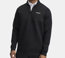 Under Armour Drive Pro Hybrid HZ Mens XL Black UA Storm Golf Pullover NWT picture