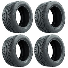(4) Gtw Fusion Gtr Steel Belted Radial 23" Golf Cart Street Tires 255/45-r14 picture