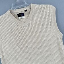Callaway Golf Apparel Sweater Vest Outerwear Mens Medium V-Neck Oat Knit Cotton picture