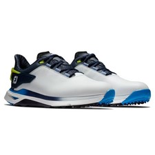 FootJoy Mens Pro/SLX Spikeless Golf Shoes - White/Navy - Previous Season Style picture