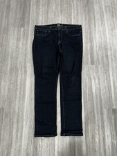 Rsq Relaxed Taper Mens Dark Wash Indigo Stretch Denim Jeans 36x32 picture