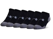 Under Armour Adult Resistor 3.0 No Show Socks - 6-Pairs NWT Black Large picture