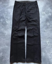 Vintage Gucci Tom Ford Era Luxury Mens Wool Black Trousers Pants picture
