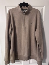 Travismathew Cloud Quarter Zip 2.0, Portabella (light Tan), Xl, Originally $150 picture