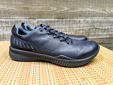 ECCO Men's Navy Blue Leather Golf S-Hybrid Hydromax Shoes Size 45 / 11 - 11.5 picture
