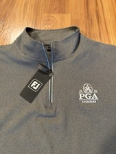 2026 Pga Championship Aronimink Footjoy Approach 1/4 Zip Pullover Size M $155 picture
