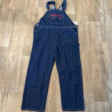 Nwt Dickies Denim Overalls 2xl Blue Jean Dark Wash Carpenter picture
