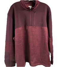 NWT Callaway OPTI-DRI 1/4 Zip Hoodie Grey Ribbed With Hood Golf Jacket XL $88 picture